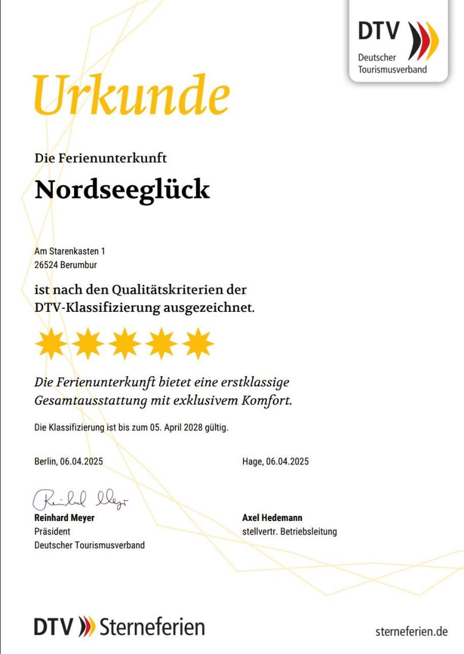 Ferienhaus Nordseeglueck Im Ferienpark Berumbur Luaran gambar